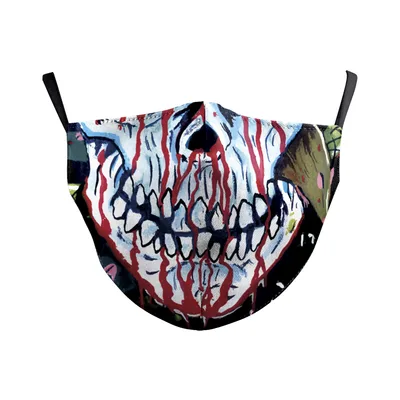 Digital Printing Wansheng Ghost Face Skull Double layer Dust Mask B178 081 - Shop at LoveMi