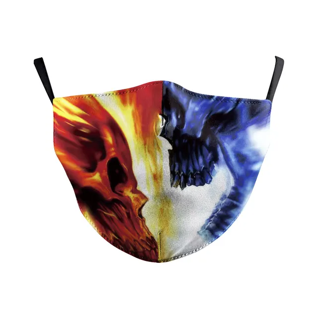 Digital Printing Wansheng Ghost Face Skull Double layer Dust Mask B178 099 - Shop at LoveMi
