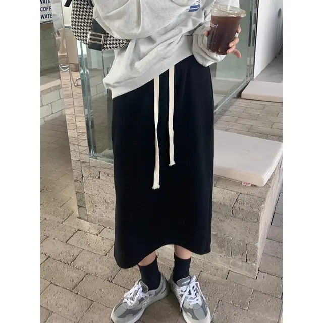 Autumn And Winter Plus Size Women's Clothes Skirt Black - Shop at LoveMi