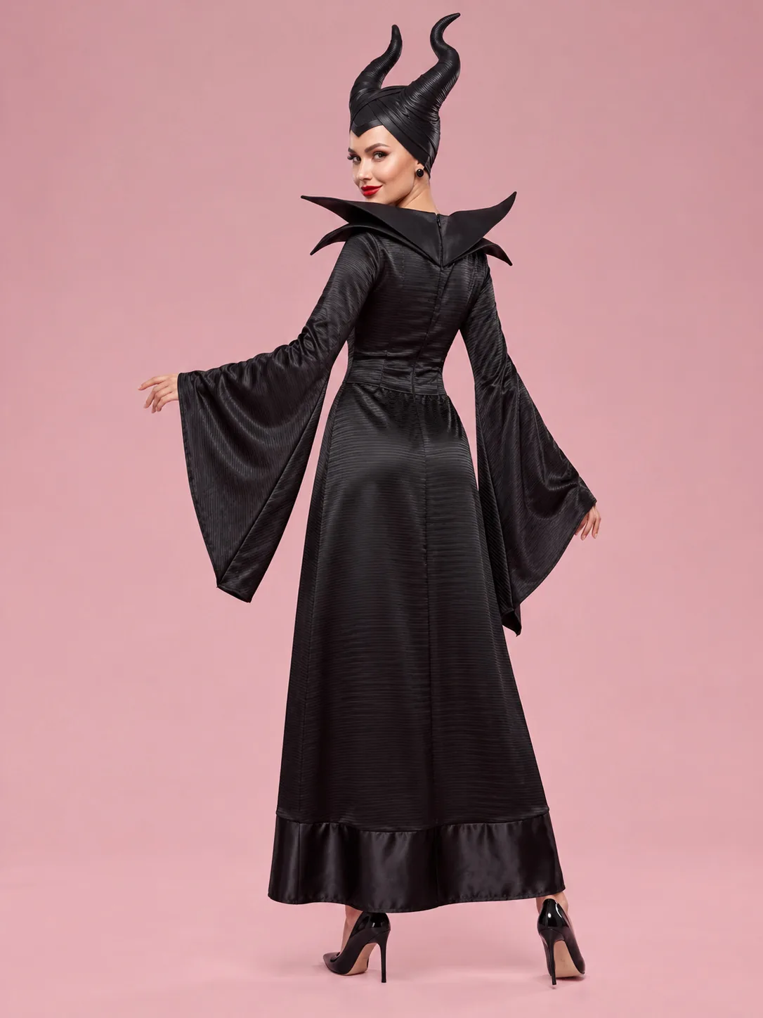 Dark Fairy Queen Halloween Costume for Women - Black - View 2