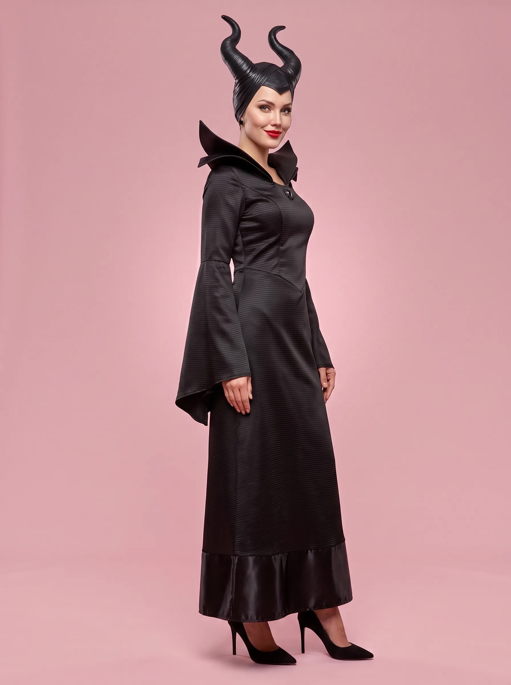 Dark Fairy Queen Halloween Costume for Women - Black - View 3