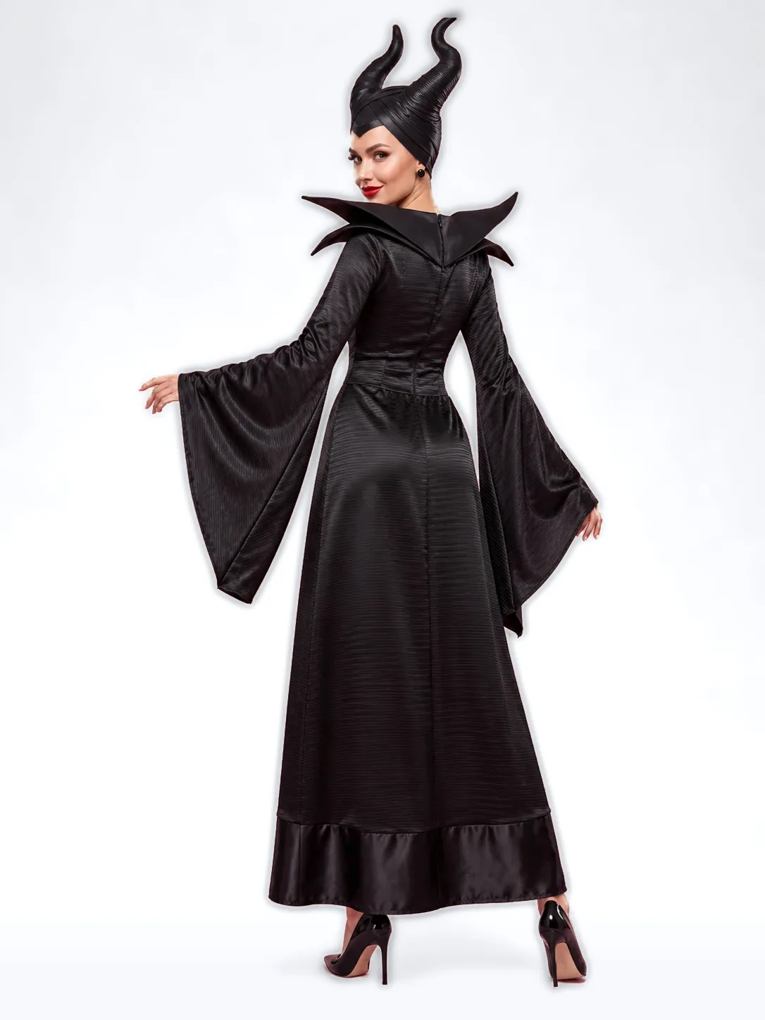 Dark Fairy Queen Halloween Costume for Women - Black - View 2