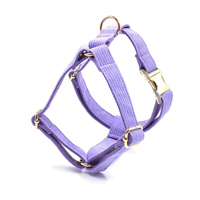 Corduroy Pet Chest Back Dog Vest Laser Lettering Taro Purple - Shop at LoveMi