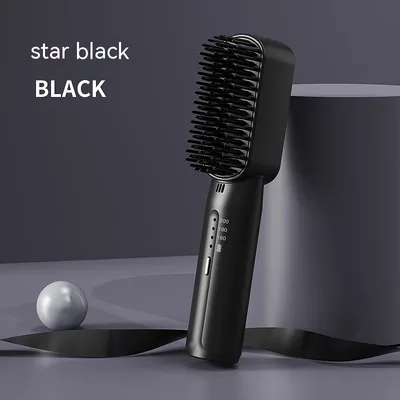 Charging Straight Comb Negative Ions Star Black - Shop at LoveMi