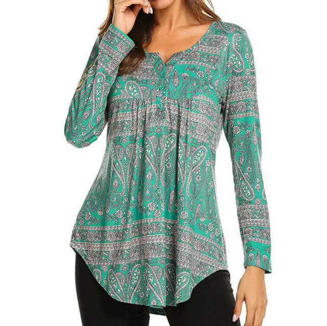 Women's Printed Fashion Tops T shirt Green - Shop at LoveMi