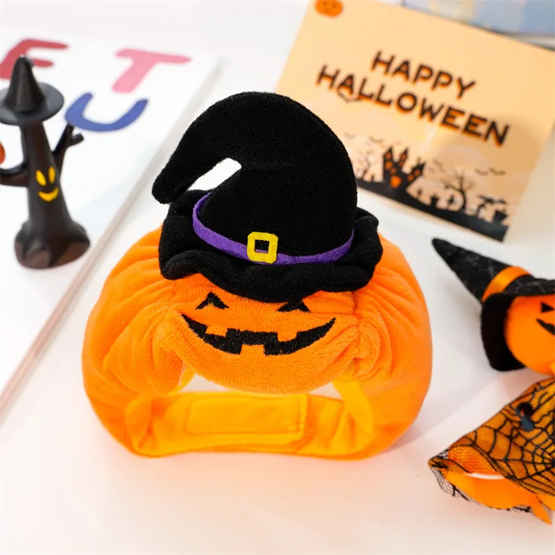 Halloween Pumpkin Vest For Dogs Cats Festive Pet Costume Harness Funny Thanksgiving Christmas Apparel For Small Animals Clothing - Black Orange Pum...