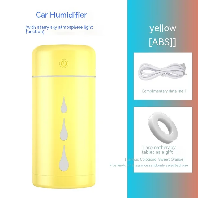 Car Humidifier Aromatherapy Spray Remove Odor Abs Yellow - Shop at LoveMi