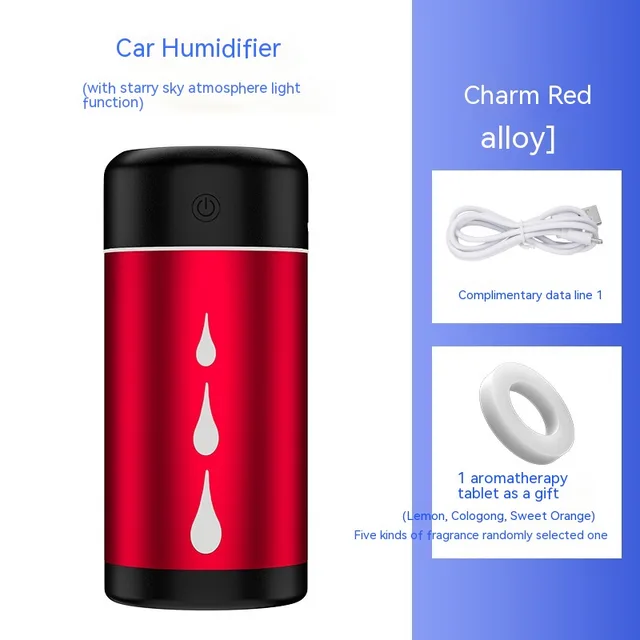 Car Humidifier Aromatherapy Spray Remove Odor Metal Red - Shop at LoveMi