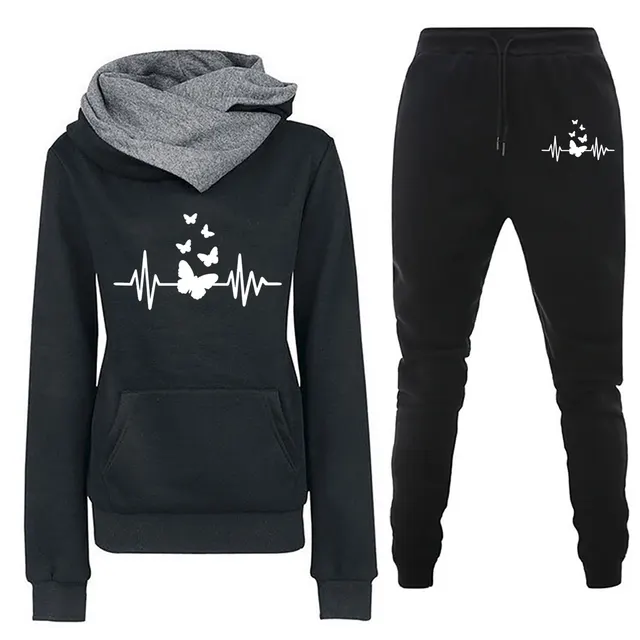 Women's Fleece lined Sweater Suit Black - Shop at LoveMi