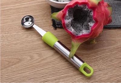 Stainless steel multi functional fruit scoop Green - Shop at LoveMi