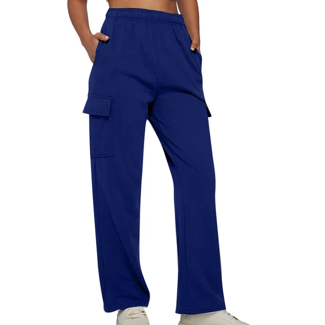 Autumn And Winter Workwear For Women's American Casual Sports Pants Blue - Shop at LoveMi