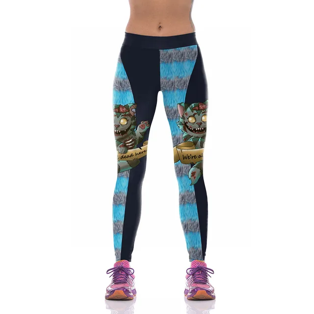 Digital Printed Sports Pants Zombie Bride Tight Elastic Pants 5Style - Shop at LoveMi