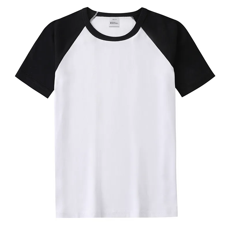 Summer Camp Ice Silk Cotton T shirt Short Sleeve Modal Cotton Black - Shop at LoveMi