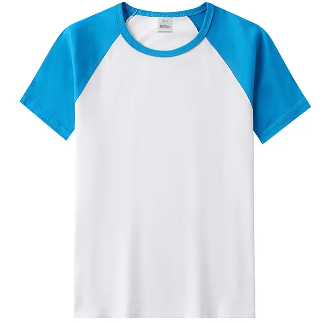 Summer Camp Ice Silk Cotton T shirt Short Sleeve Modal Cotton Hole Blue - Shop at LoveMi