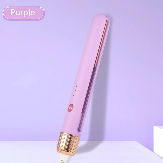 Mini Portable Two in one Small Hair Straightener Purple American Standard - Shop at LoveMi