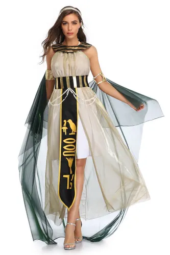 Halloween Costume Cosplay Egyptian Pharaoh Cleopatra Greek Goddess Stage Opera Show Performance Gown Women'S M - Shop at LoveMi