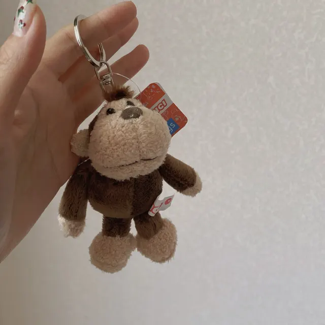 Stupid Cutie Cute Little White Sheep Plush Pendant Silly Orangutan - Shop at LoveMi