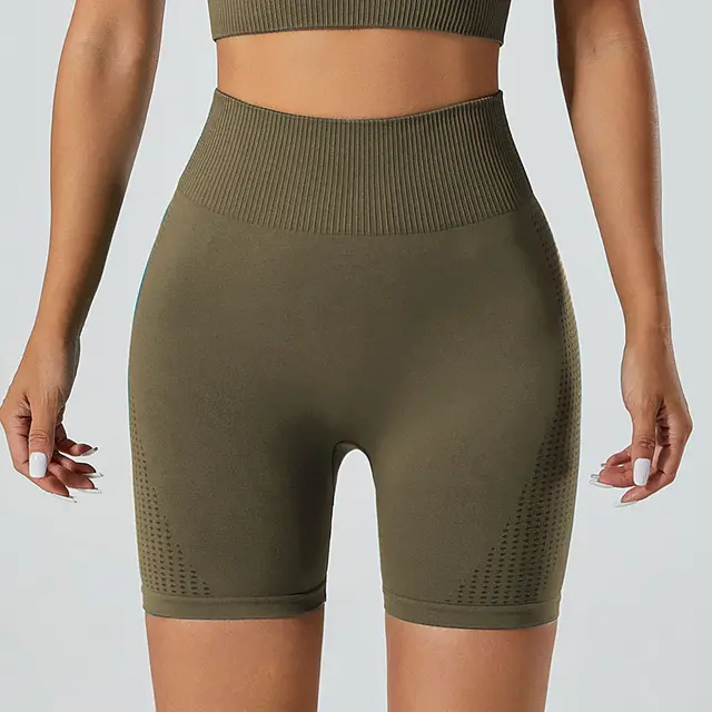 Sports Underwear Yoga Pants Top Khaki Green Shorts - Shop at LoveMi