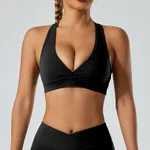 Black I Shaped Bra