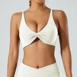 Flower White Bra