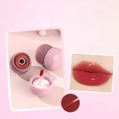 Lip Balm No Stain On Cup Non fading Student Party Plain Face White Mirror Velvet Lip 102Iced Black Tea - Shop at LoveMi