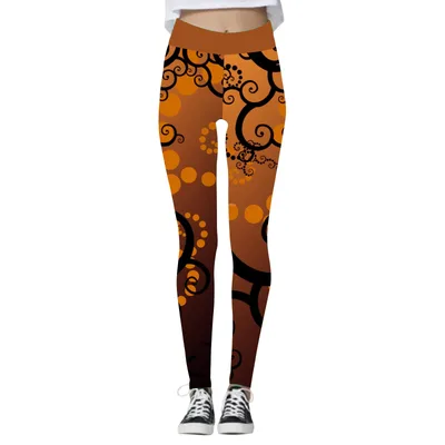Women's Fashion Halloween High Waist Elastic Yoga Sports Leggings Sm1722 - Shop at LoveMi