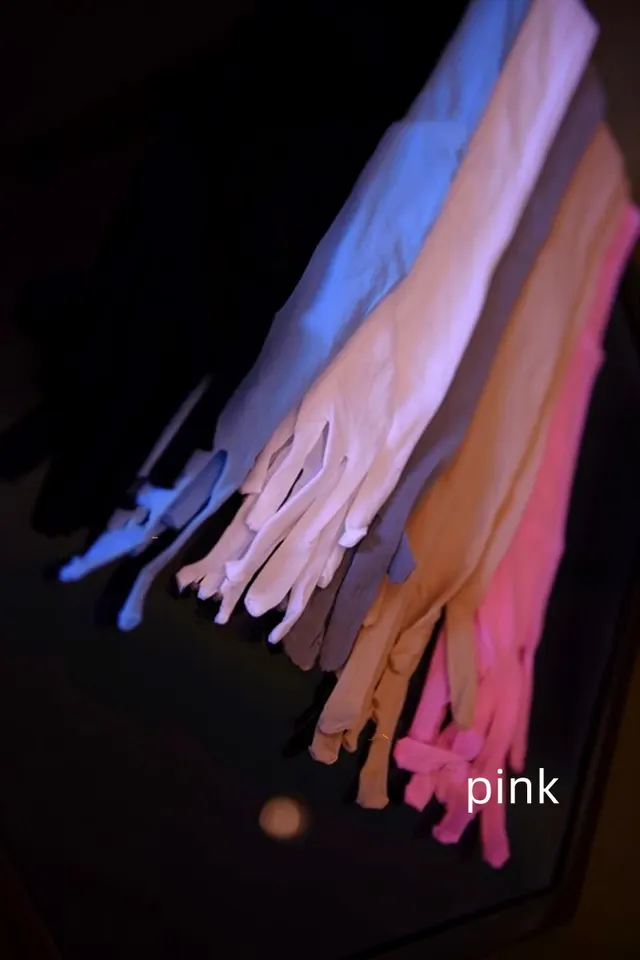 Thin Five finger Stockings Gloves Seamless Anti snagging Pink - Shop at LoveMi