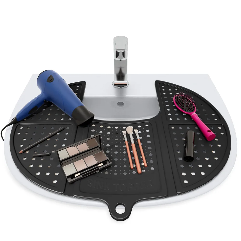 Top Of Sink Foldable Sink Cover Silicone Black - Shop at LoveMi
