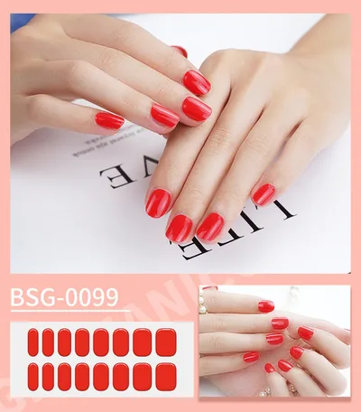 Semi curing Gel Nail Sticker Gel Beauty Bsg 0099 - Shop at LoveMi
