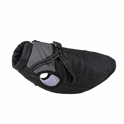 Warm Dog Clothes Thick Polar Fleece Pet Coat Graphite Color Black - Shop at LoveMi