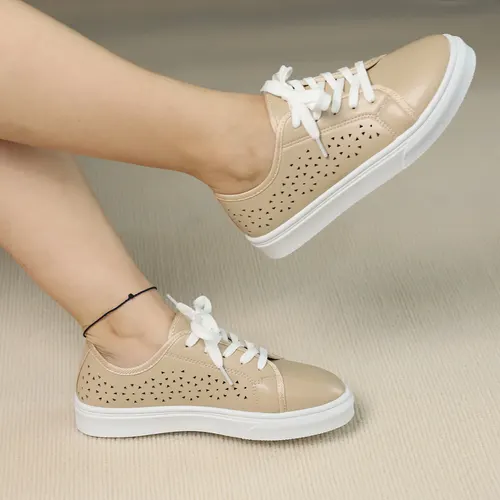 Fashion Versatile Casual European And American Sports Shoes Apricot - Shop at LoveMi