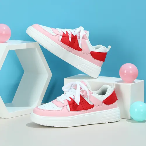 Couple Platform Sneakers Soft Bottom Comfortable Pink - Shop at LoveMi