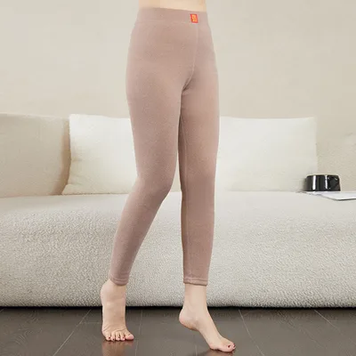 Men's Women's Fashion Solid Color Leggings Khaki - Shop at LoveMi