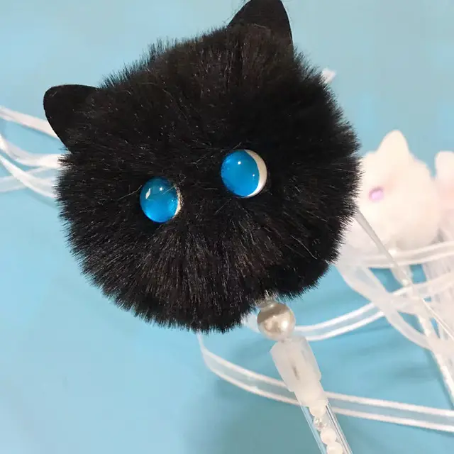 Blush Cat Ball Teaser Ribbon Interactive Black - Shop at LoveMi