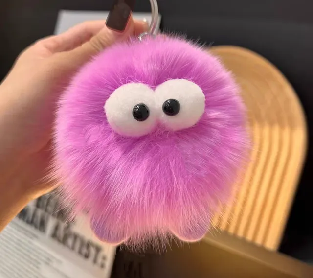 Fox Fur Small Briquette Car Key Ring Pendant Violet - Shop at LoveMi