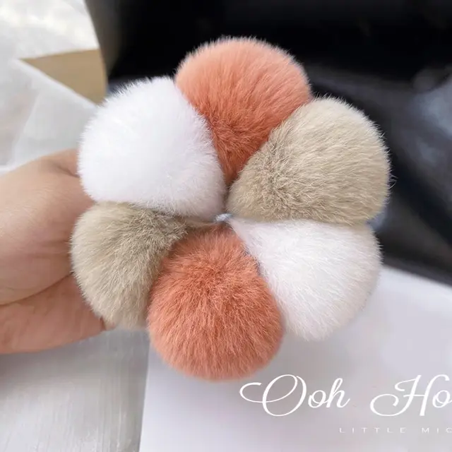 Plush Hair Ring Simple Female Cute Cameo - Shop at LoveMi