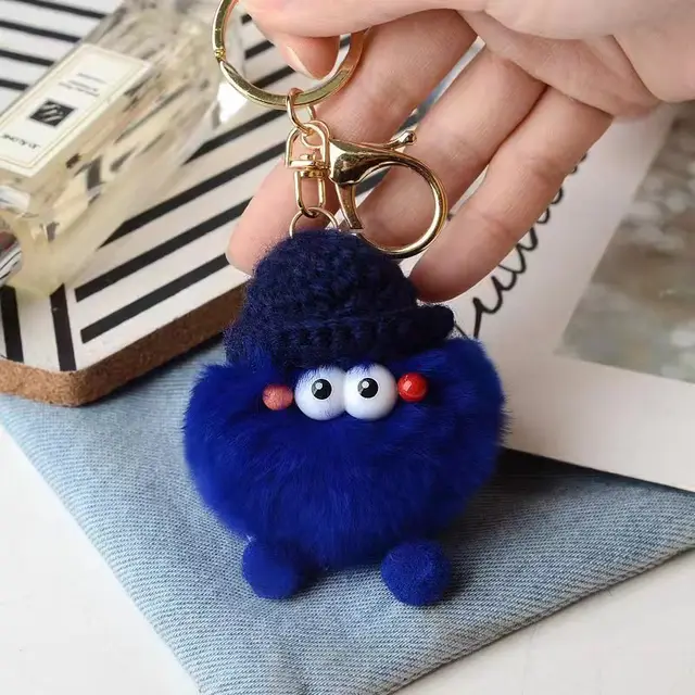 Briquette Cute Plush Bag Pendant Key Ring 1 Style - Shop at LoveMi