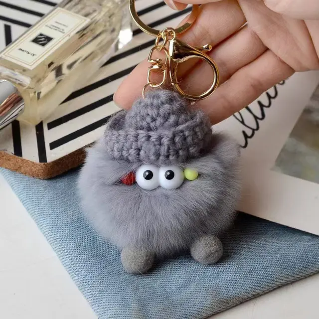Briquette Cute Plush Bag Pendant Key Ring 12 Style - Shop at LoveMi