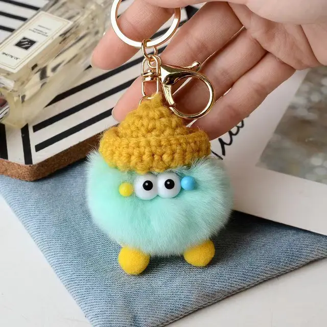 Briquette Cute Plush Bag Pendant Key Ring 8 Style - Shop at LoveMi