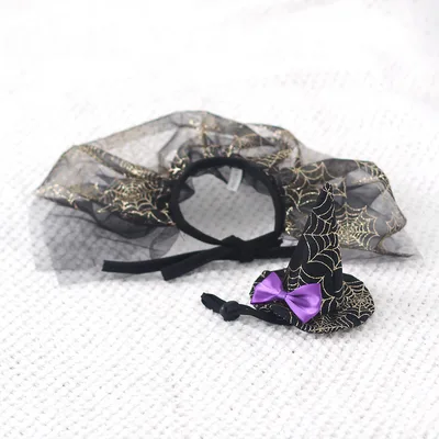 Halloween Dog Holiday Supplies Pet Spider Hat Cat Bib Shawl S Size Spider Web Shawl Hat - Shop at LoveMi