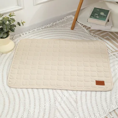 Autumn And Winter Pet Mat Cat For Common Dogs Thick And Comfortable Pet Products Waffle Pet Pad White - Shop at LoveMi