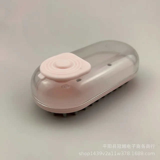 Pet Bath Massage Brush Hand held Soft Head Float Hair Cleaning Pink - Shop at LoveMi