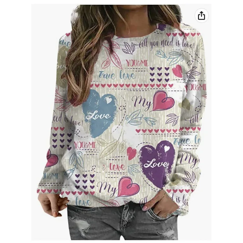 Women's Casual 3D Digital Printing Sweater - Rs63297764 - View 1