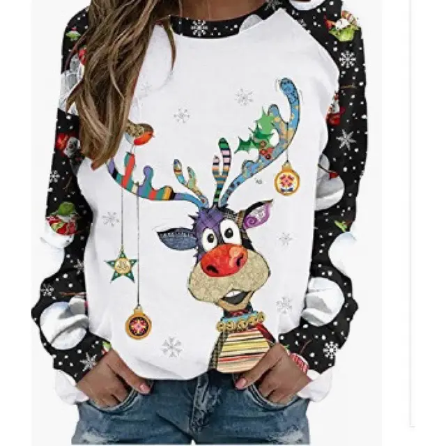 Women's Casual 3D Digital Printing Sweater Rs63597422 - Shop at LoveMi