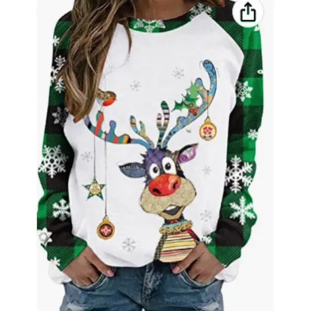 Women's Casual 3D Digital Printing Sweater Rs63597423 - Shop at LoveMi