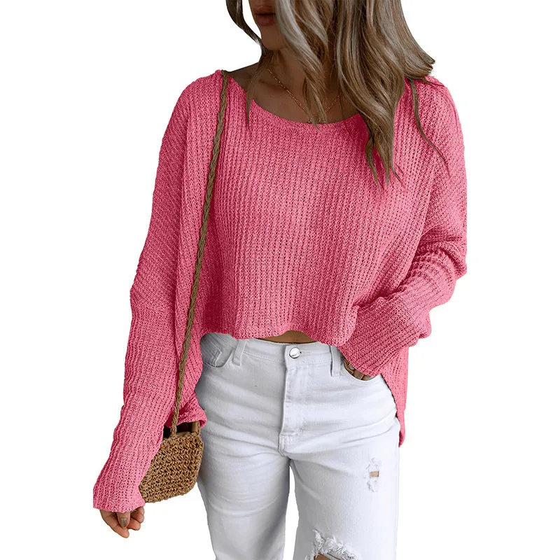 European And American Short Midriff Outfit Slimming Long Sleeve Top P3010 S - Shop at LoveMi