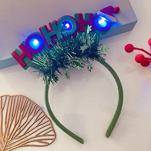Christmas Antlers Hairband Decoration Plush 38 Style - Shop at LoveMi
