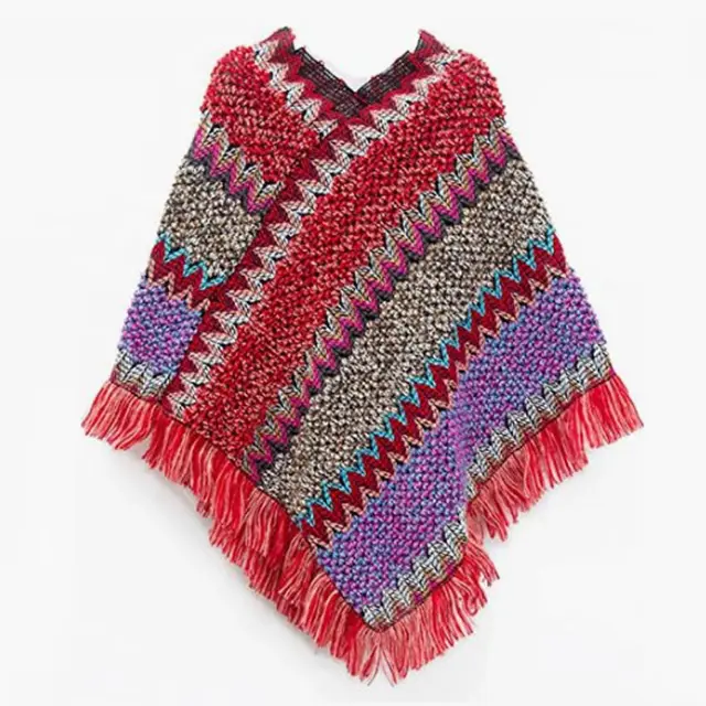 Women's Retro Ethnic Green Hedge Shawl Style 5 - Shop at LoveMi
