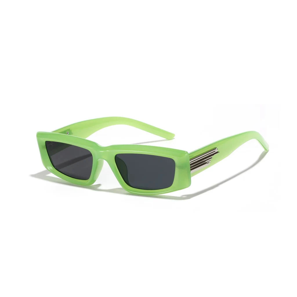 Sunglasses Women's To Make Round Face Thin-looked Black Sun Glasses Advanced Simple - Fluorescent Green
