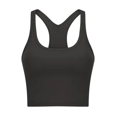 Yoga Vest With Chest Pad For Women Blackish Gray - Shop at LoveMi